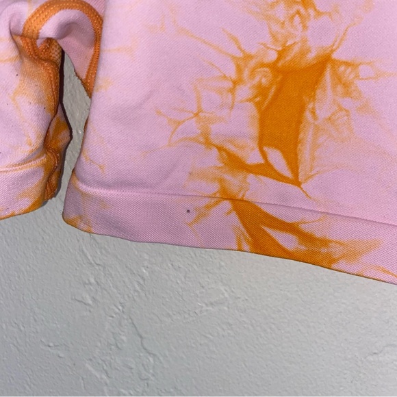 Gillya tie-dye seamless high-waist biker yoga shorts 4 inch no front seam - Picture 3 of 11